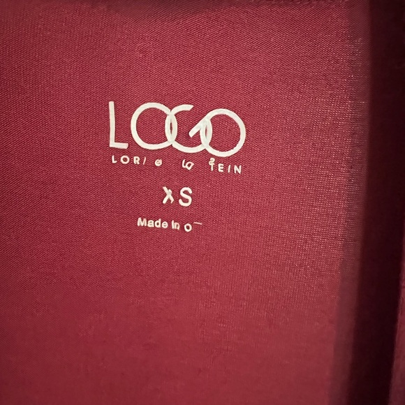 Cardigan pockets Rayon spandex sz XS/S Logo by Lori long sleeves - Picture 7 of 8